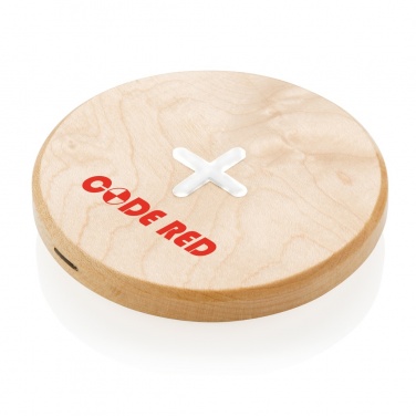 Logo trade promotional giveaways image of: 5W wood wireless charger